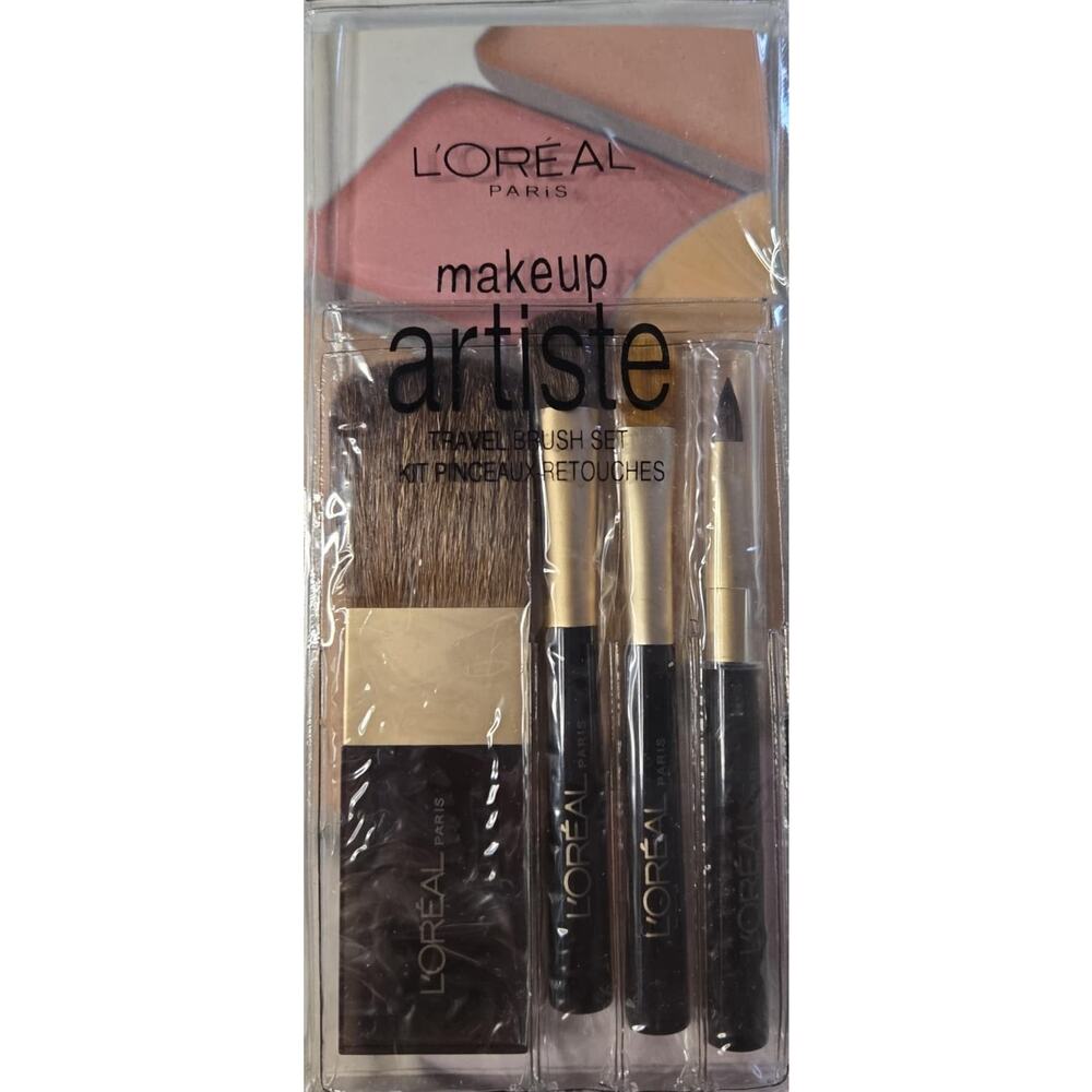 L’Oreal Paris Makeup Artiste Travel Brush Set 4 Piece Blush Eye Lip Concealer